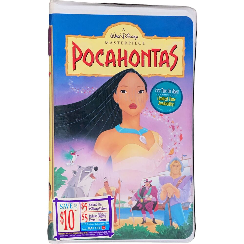 Pocahontas Disney 1996 Masterpiece Collection VHS Tape Clamshell Factory Sealed